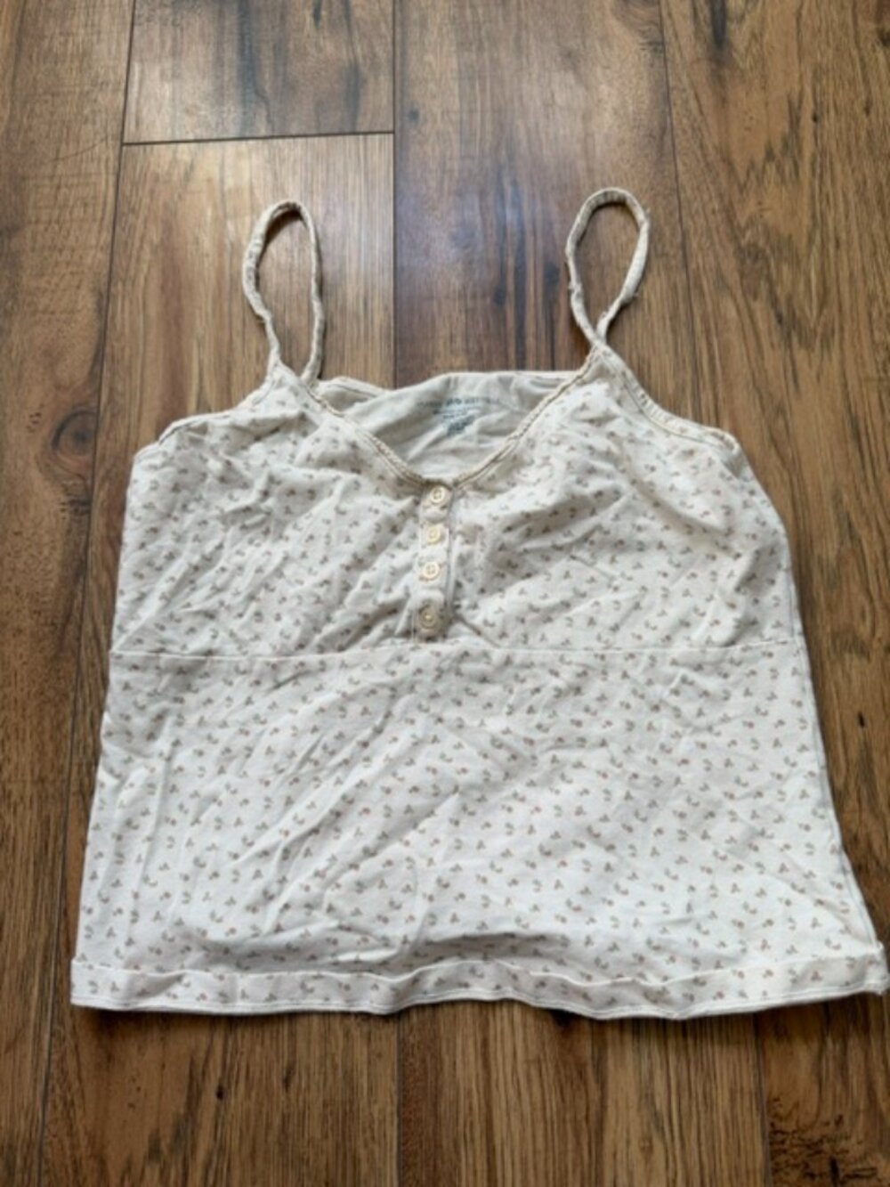 Brandy Melville Pink & White Floral Tank